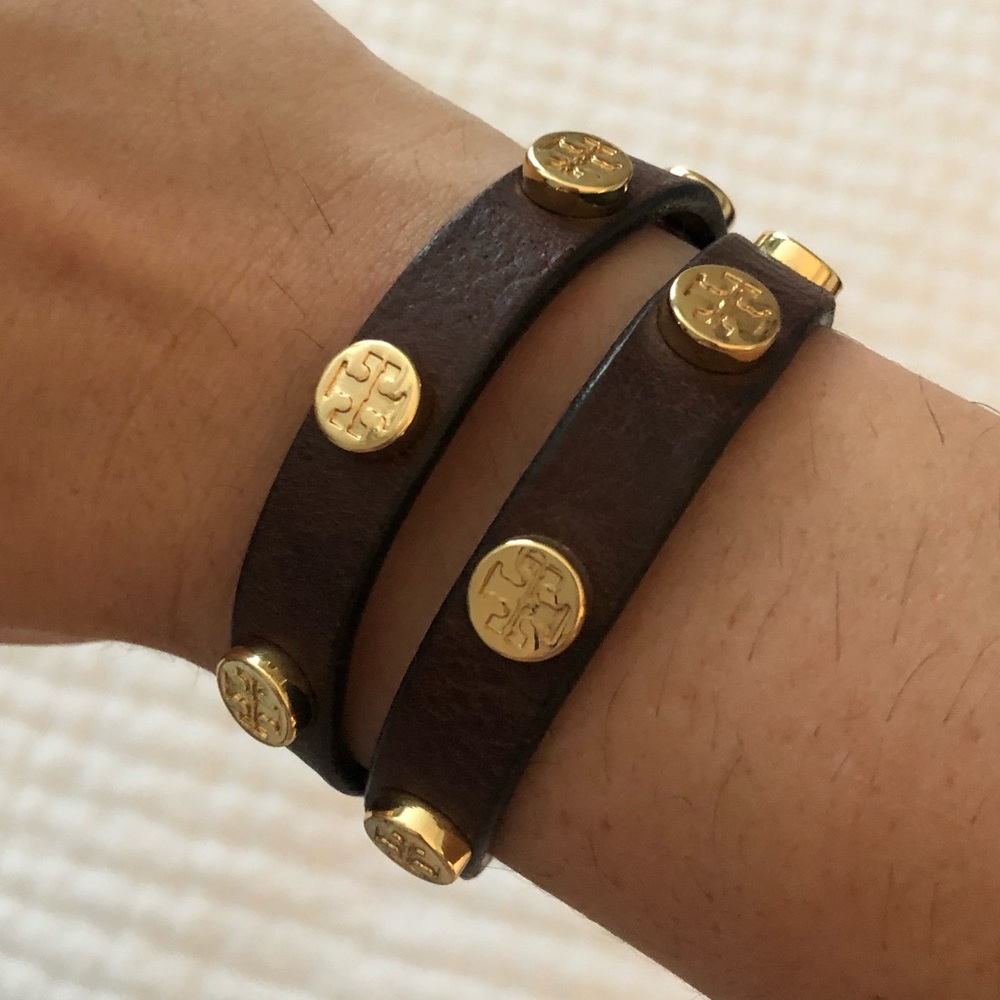 Tory Burch Leather Wrap Bracelet